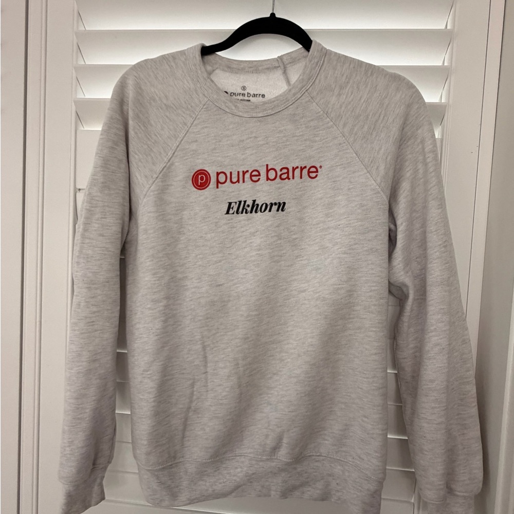 Pure Barre Heather Gray Sweatshirt